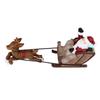 Christmas Aquarium Decoration Resin Father Christmas Reindeer Sleigh Ornament Decorative Fish Tank