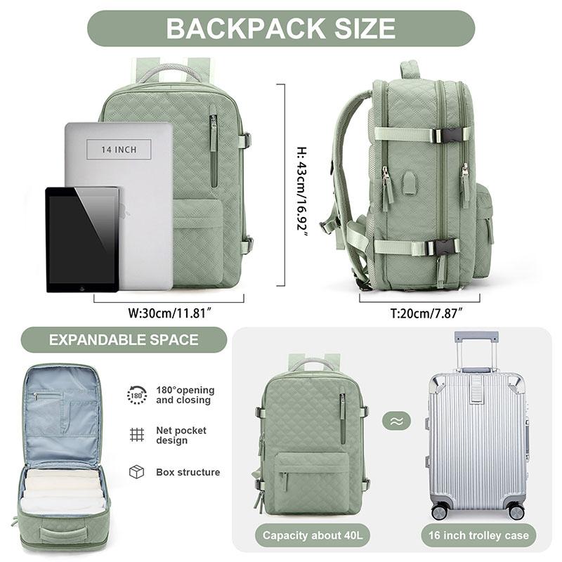 Anti-Theft Travel Laptop Backpack for Men and Women Business Flight Approved Carry-on Waterproof Daypack