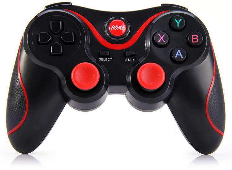 Wireless BT Controller with Holder for X3 Android Gamepad Joystick Mobile Phone Tablet TV Box-Game Handle X3