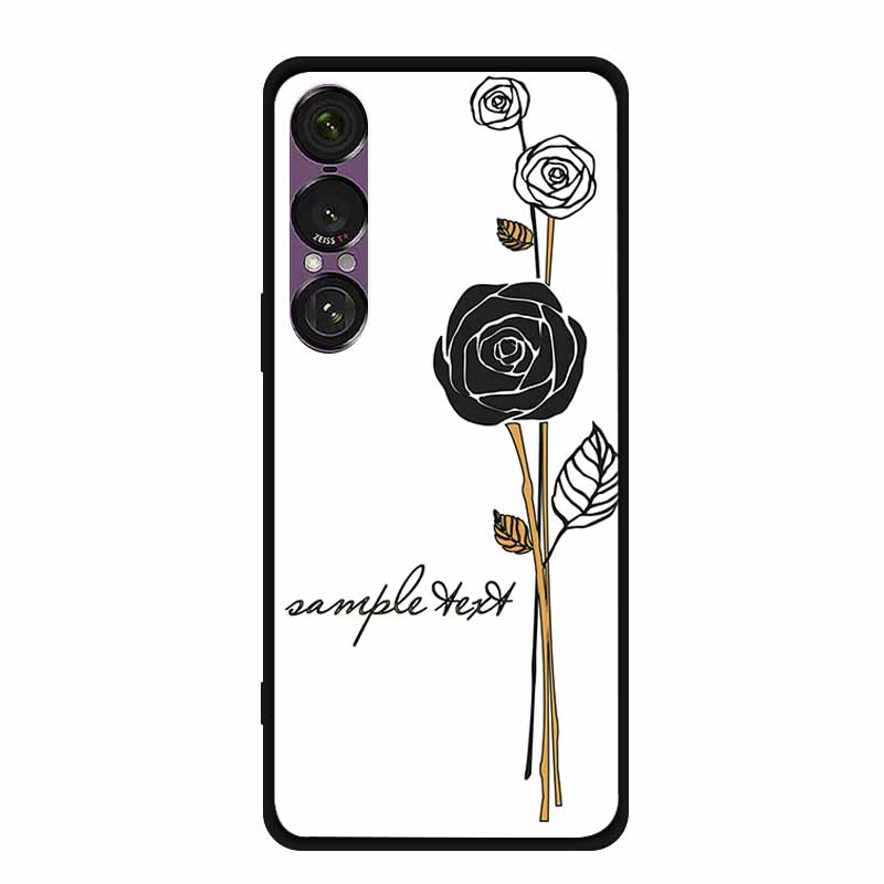 3D Emboss Case For Sony Xperia 1 VII 5G Case Flowers TPU Soft Silicone Back Cover For Sony Xperia 1 VII 2025 Phone Case XQ-FS54