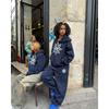 Y2K Herbst Winter Unisex Locker Geschnitten Kapuzenpullover Bedruckt Streetwear Jugendliche