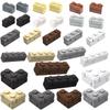 DIY Building Blocks Wall Figures Bricks 1x2 1x3 1x4 Dots Constructions City Creative Toys Build MOC Compatible with 98283 15533
