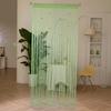 Shiny Door Curtain Room Divider Tassel Window Curtain Rose Flower String Curtain  Home Decor