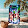 Christmas Gift Oscar Comedy Movie How the Grinch Stole Christmas Soft Beach Towel Outdoor Camping Vacation Swinging Beach Scarf Decorative Blanket B17