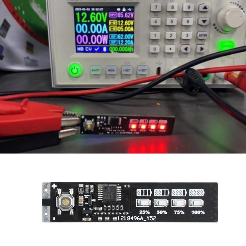 5Pcs 4S 3.7V Metal Battery Power Indicator Display Module Voltage Monitor For Reliabled Monitoring