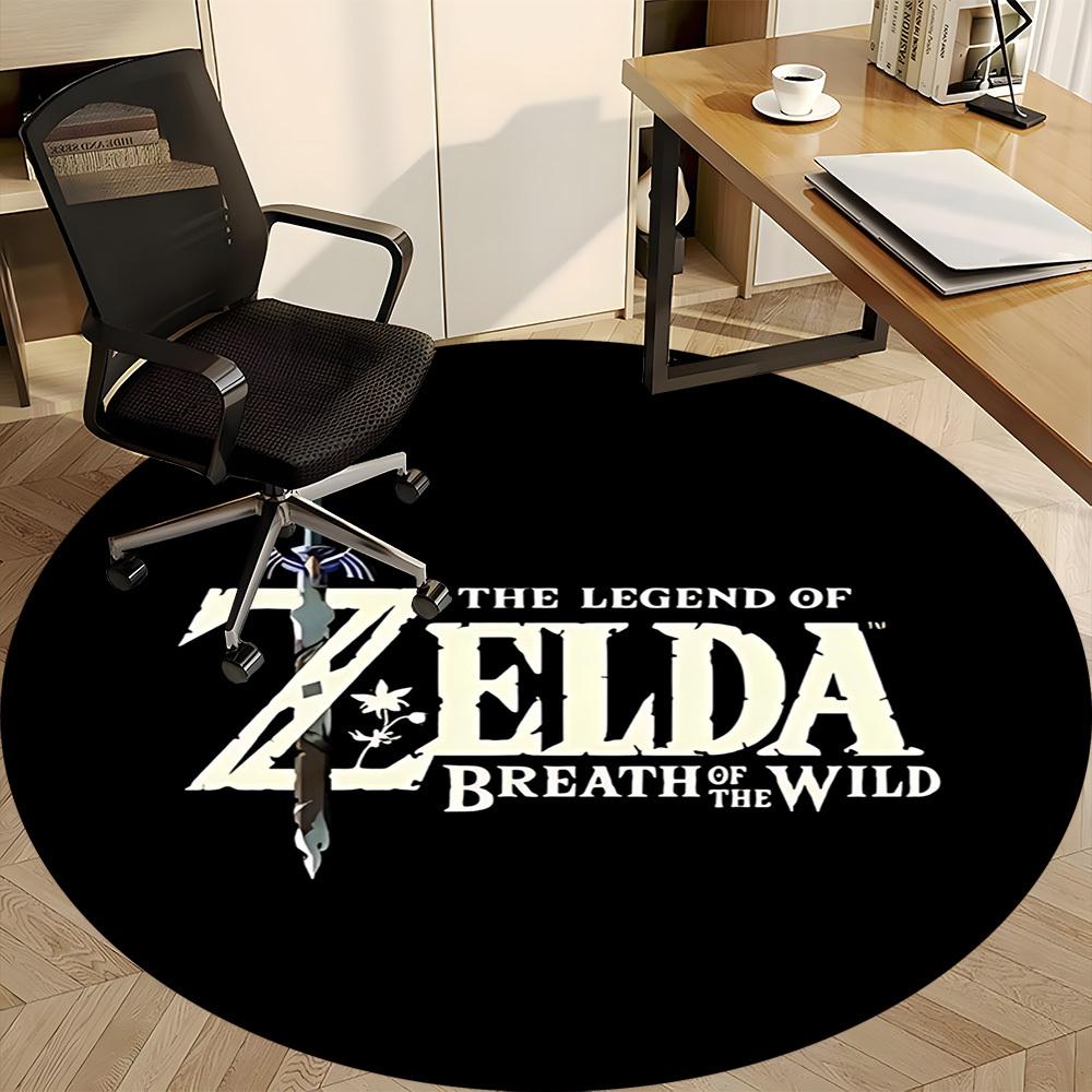 Zelda Breath Office Round Area Rug, Under Office Chairs Bedroom Living Room Home Decor a0908155