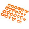 25Pcs Clay Earring Cutters Food Grade Plastic Assorted Styles Thick Edge Polymer Clay Cutters Set for DIY Handicraft