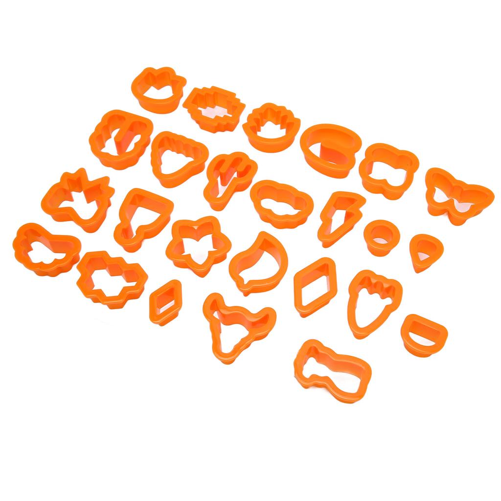 25Pcs Clay Earring Cutters Food Grade Plastic Assorted Styles Thick Edge Polymer Clay Cutters Set for DIY Handicraft