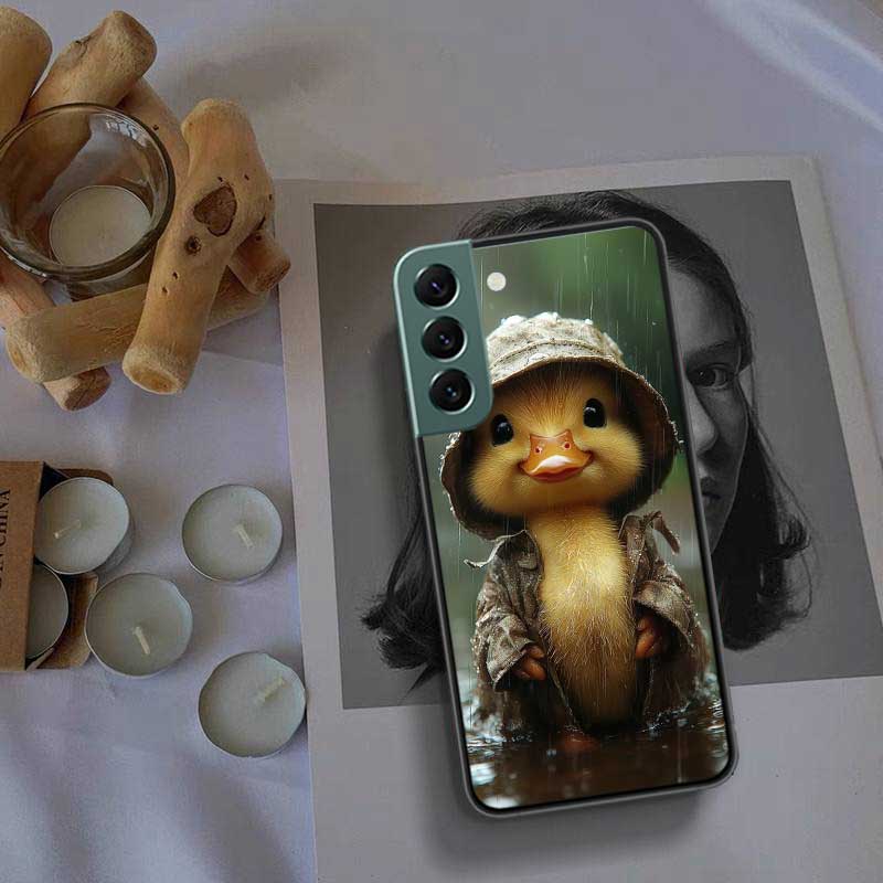 Yellow Duck Phone Case For Samsung Galaxy S22 S25 Ultra S21 S10 Plus S26 Edge S20 S23 S24 FE Cover Silicone Soft TPU Clear S