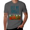 Lest We Forget Masks TShirt Sports Casual Short Sleeve Cotton Tee