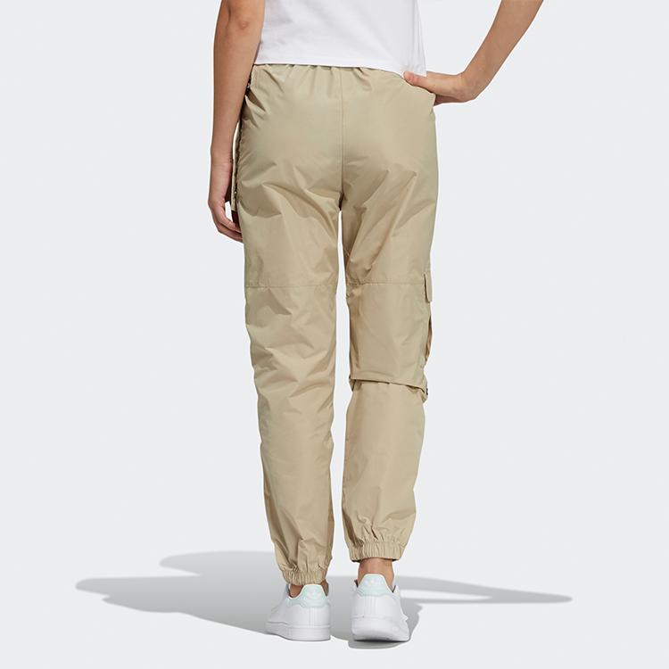 Adidas Originals Cargo Pants Multi-Pocket Tapered Woven Casual Work Pants Knitted Sports Pants Women Pants Prairie-Brown GU1401