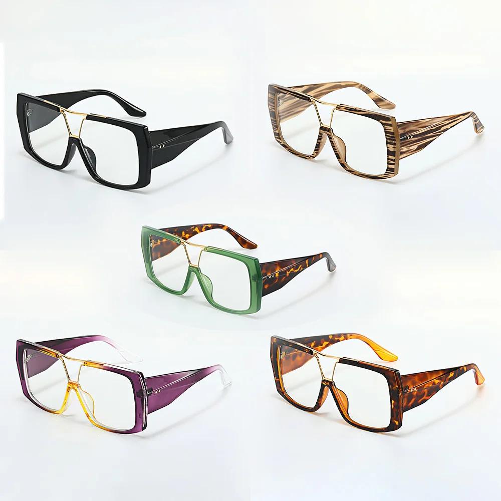 Retro Anti Blue Light Computer Glasses Blue Light Blocking Glasses Computer Eyewear Large Frame Anti-Radiation For Men And Women