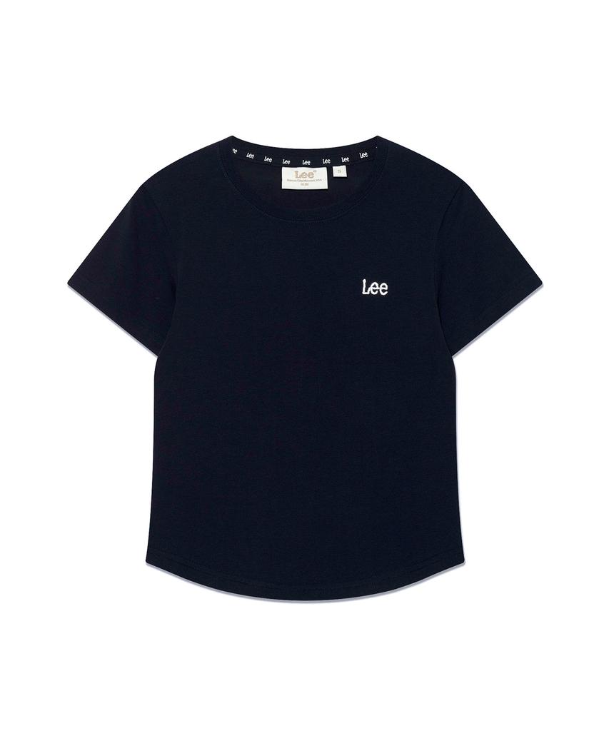 LEE Women'S Small Twitch Logo Typography T-Shirt Navy