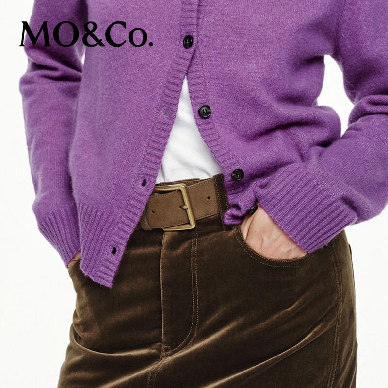 MO&Co. Women's High-Waist Straight Mini Skirt with Built-in Shorts