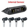 New Solar TPMS Car Tire Pressure Alarm Monitor System 4 Wheel Internal External Tyre Sensor Temperature Alert