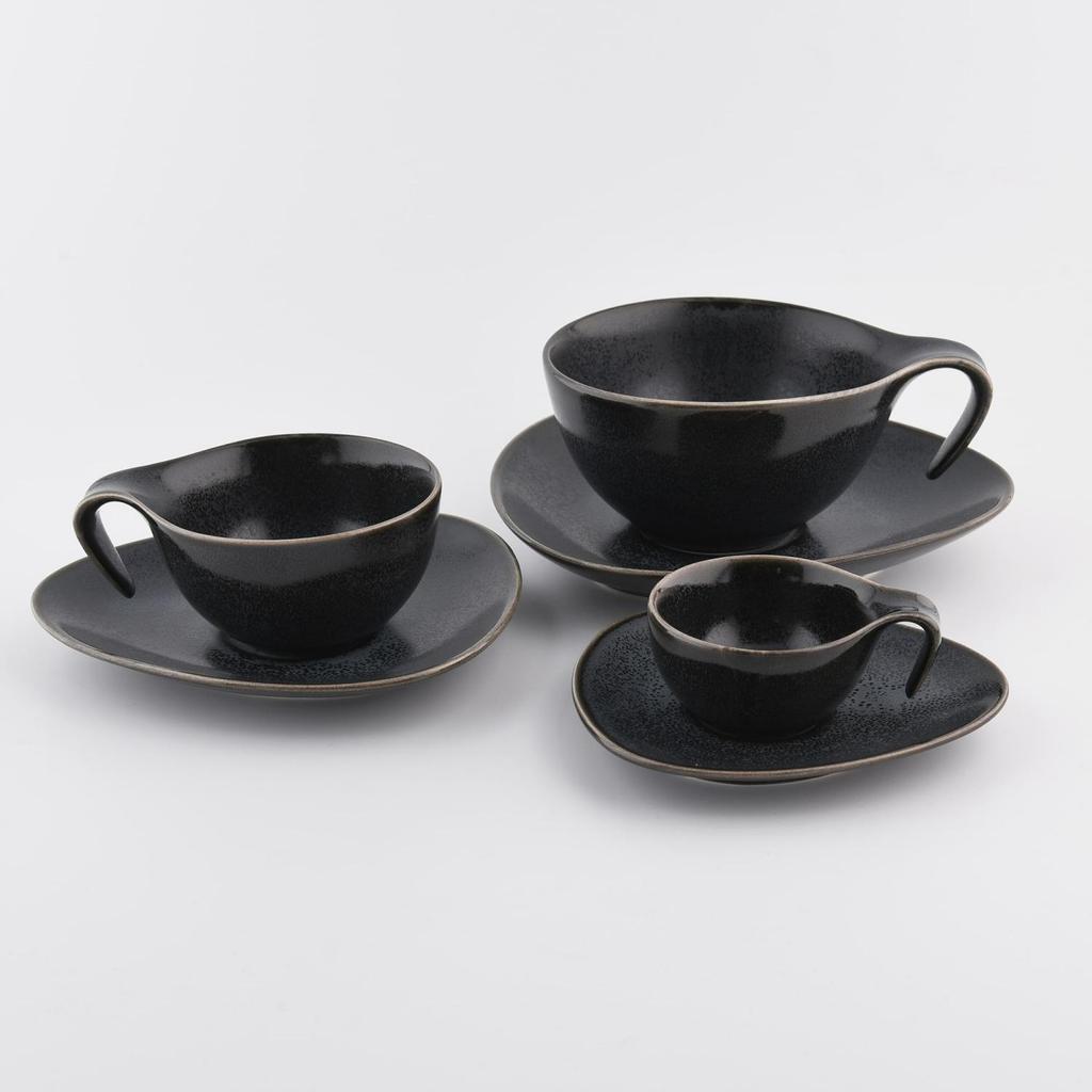 Captivating Espresso Cup with Saucer, Time , DUKA