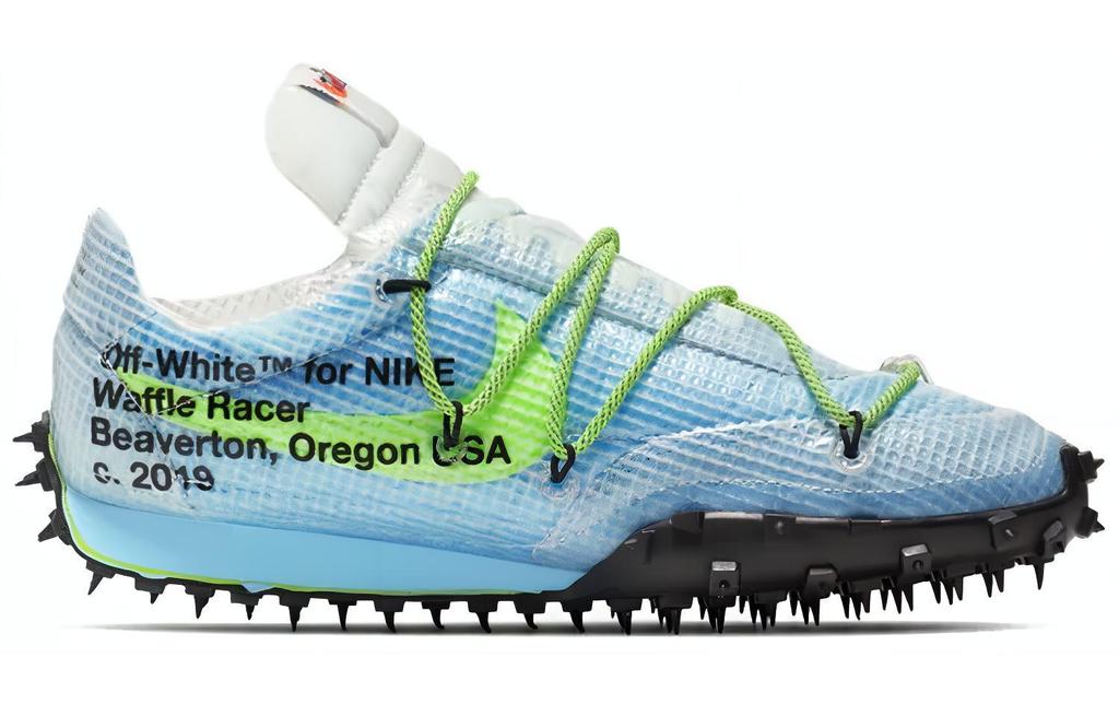 Nike X Off White Waffle Racer 'Vivid Sky' Women's CD8180-400