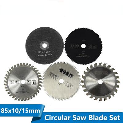 5 pz 85mm Lame per sega per legno per utensili da taglio per utensili elettrici multifunzione Lama per sega circolare Foro 10mm Disco da taglio per legno