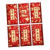 6pcs Blessing Chinese New Year Red Envelopes Traditional Money Packet  Wedding Birthday