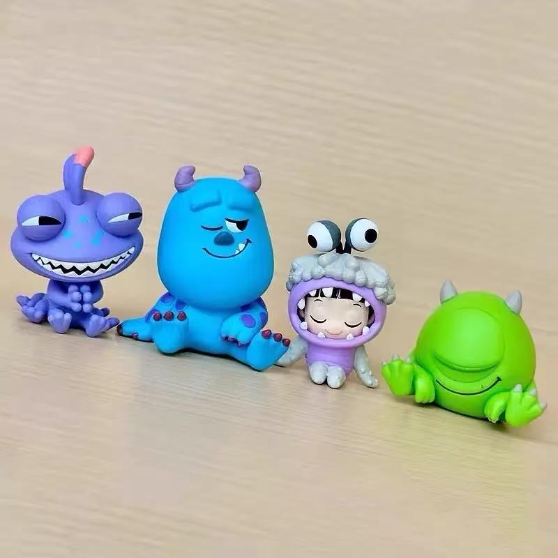 Discover Intime 4Pcs/Set University Monsters Inc Anime Figures James P. Sullivan Action Figure Michael Wozosky Randall Boggs Model Playthings Present