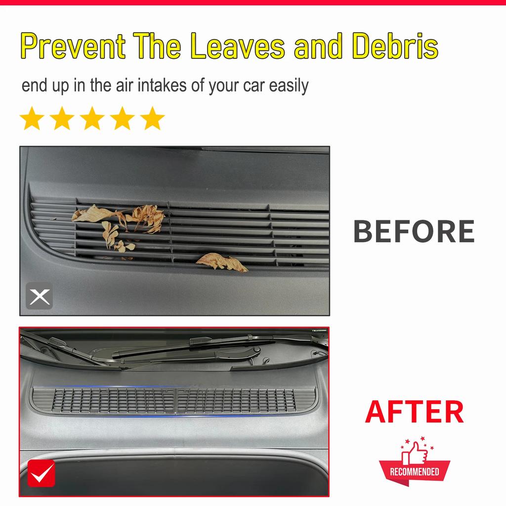 USVOTOV Air Inlet Protective Cover For Tesla Model Y Juniper Model 3 2025 2026 Accessories Anti-leaves Air-Conditioning Grill