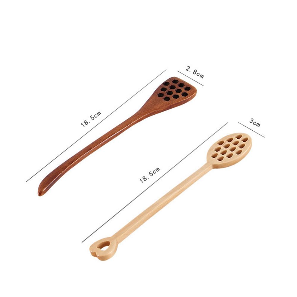 Baking Kitchen Drizzler Handmade Saver Long Handle Spoon Honey Dipper Stirrer Mixing Stick