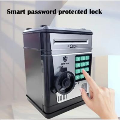 Elektrické prasátko, kreslený otisk prstu, heslo, pokladna, úspora peněz, automatický bankomat, trezor, hračka na hraní, dětský dárek