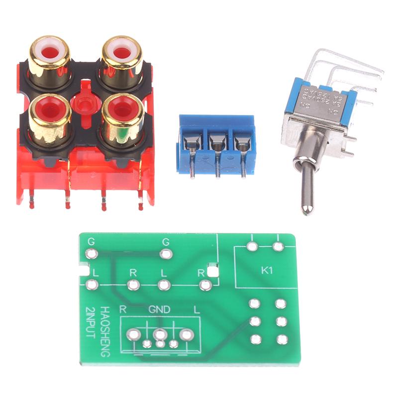 

2-Ways Signal Switching Board 2 In 1Out Audio Source Switchboard Accessories Loose parts