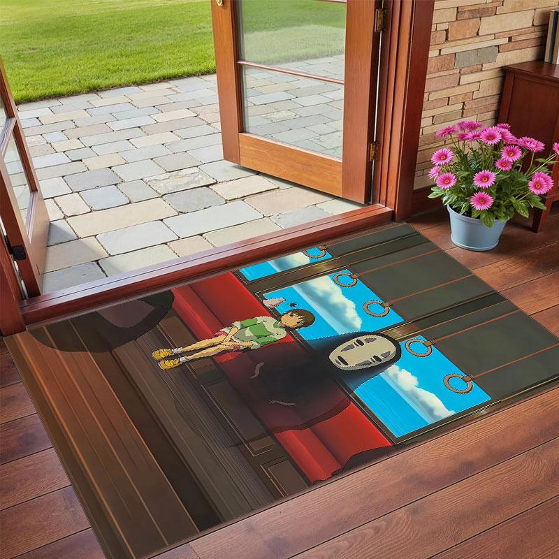 Crystal Velvet Rug Soft Non Slip Indoor Floor Mat Home DecorSpirited Away