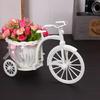 Romantic Bicycle Decoration Nostalgic Rattan Tricycle Garden Photo Prop Ornament