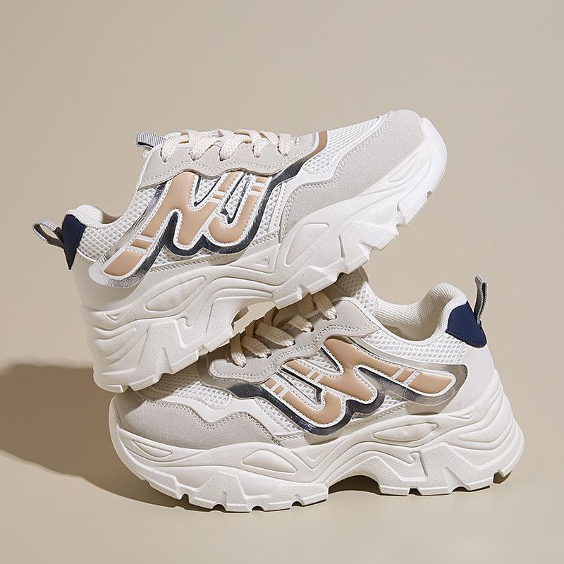 

Autumn fashion new women s shoes sneakers 2024 student casual soft sole lightweight mesh breathable heightening shoes 35