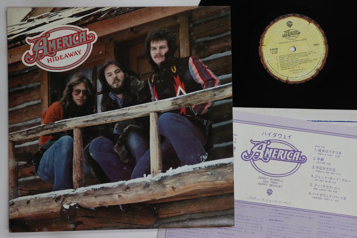 

LP Record AMERICA - Hideaway P6423W WARNER BROS 1980 Japan Rock Used