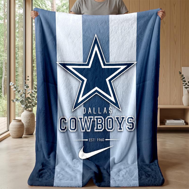 Coperta in Flanella Pile Dallas Cowboys Coperta Calda e Accogliente per Divano Letto Viaggio Uso in Tutte le Stagioni