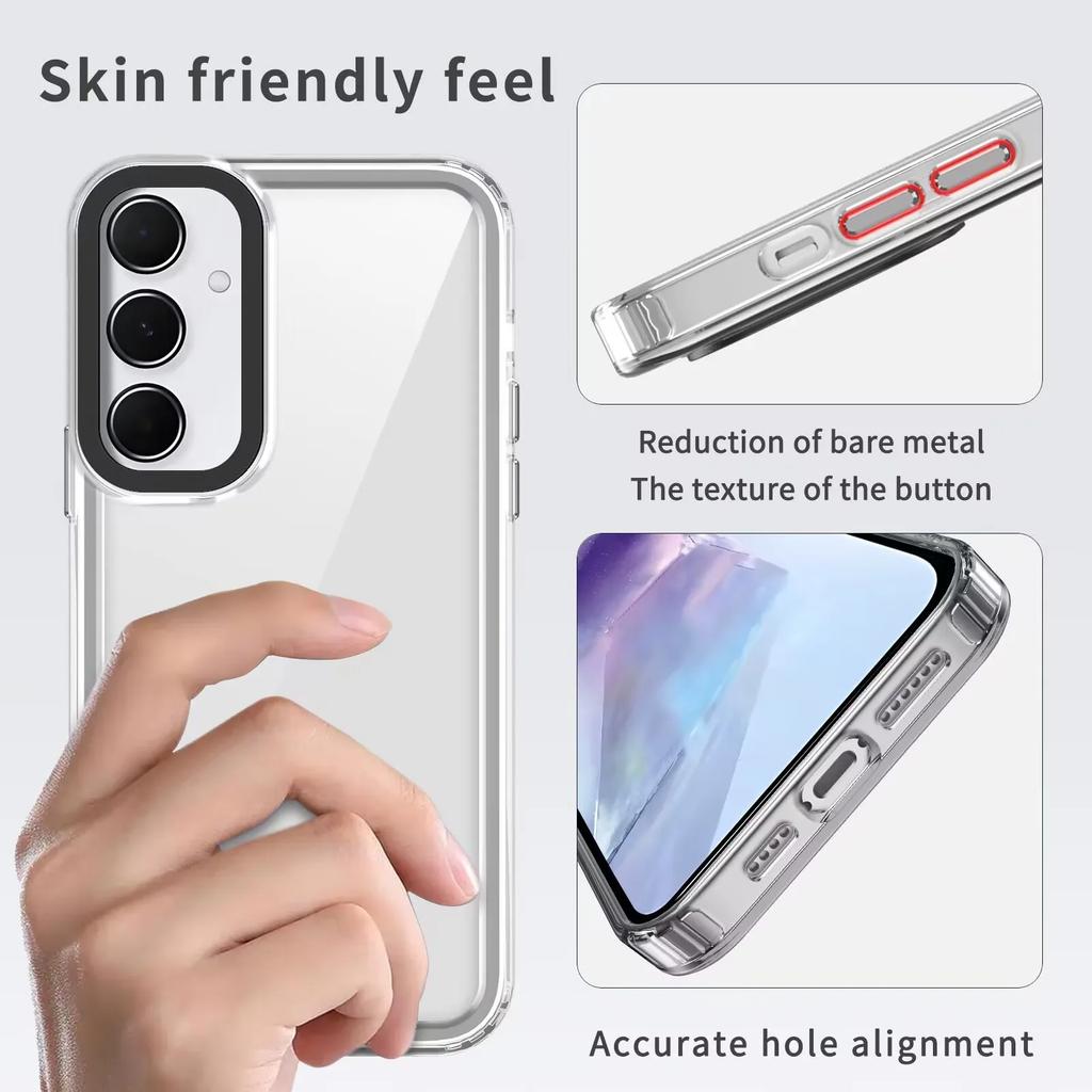 Luxury transparent shockproof protective cover for Samsung Galaxy A56 A55 A54 A53 A36 A35 A34 A26 A25 A16 A15 A14 4G 5G case