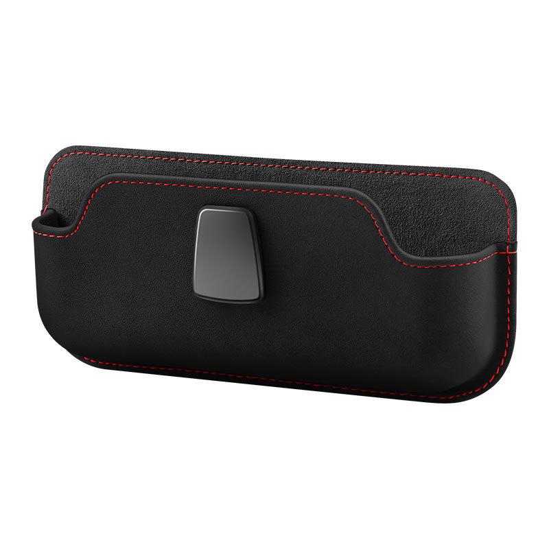 Sunglass Holder For Car, Multi-Functional Stick-On Glasses Storage Box, Seat Gap Organizer With Small Item Storage