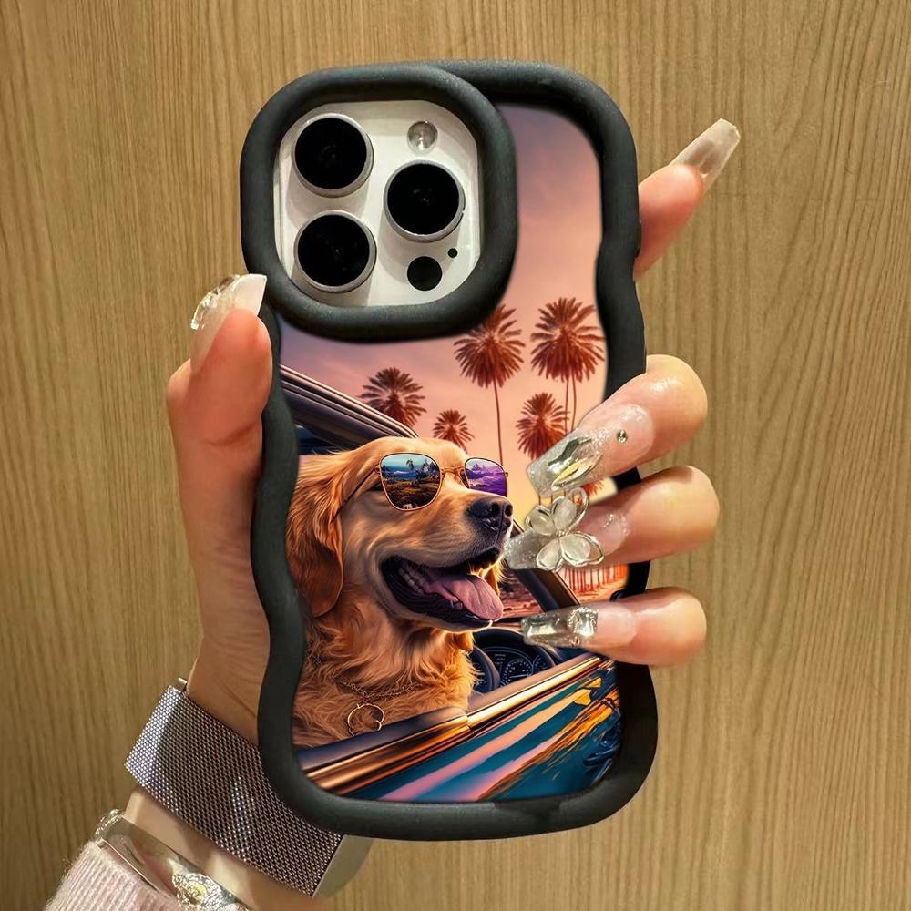 Ae76 Dog Color Doodle Design Art Protective Phone Cases for Samsung S24 Plus S23 Ultra A14 A55 A06 Honor X9b Motorola OnePlus Big Wave TPU Back Cover