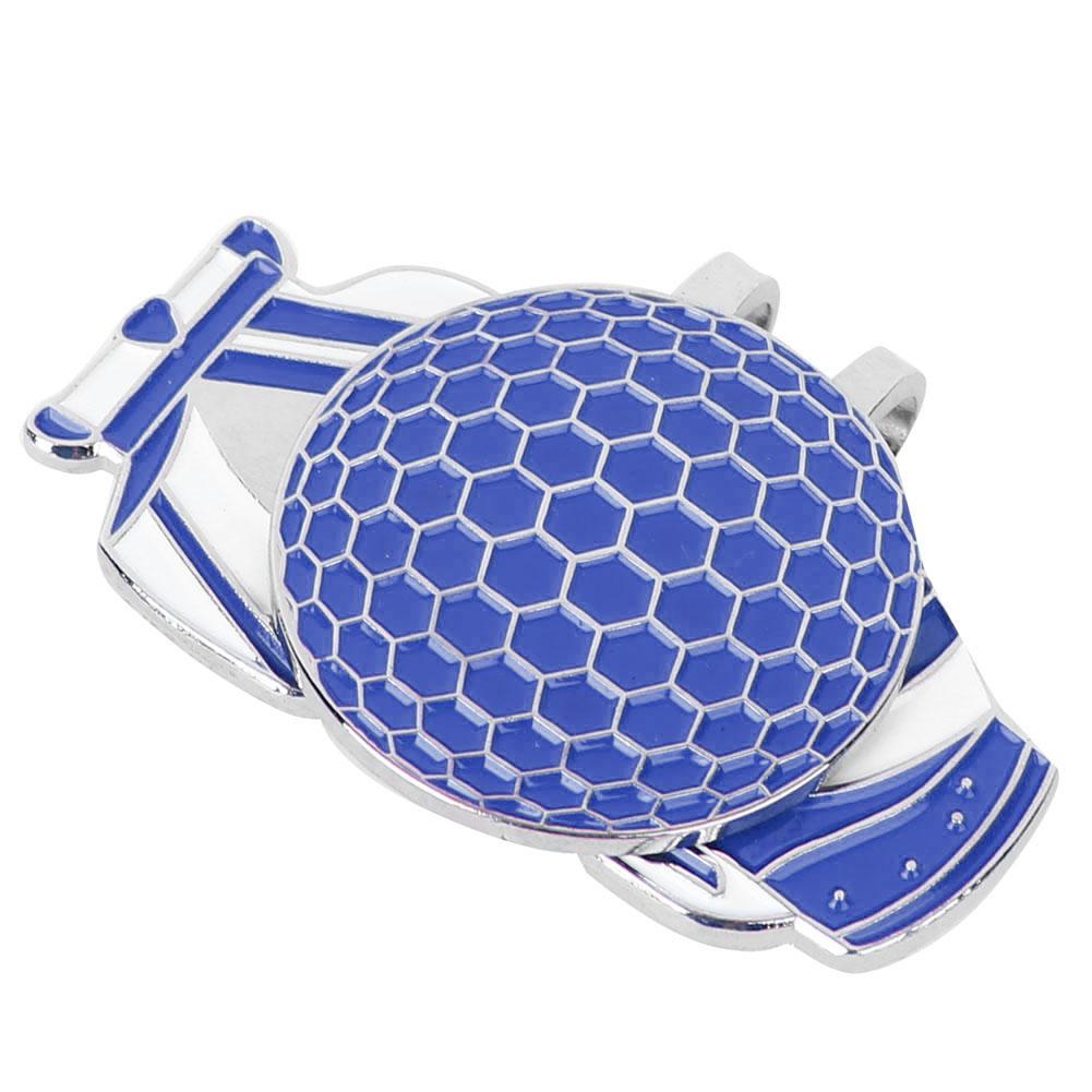 Przenośny Lekki Narzędzie do Oznaczania Piłek Golfowych Metalowy Klips do Daszka Marker Akcesorium Treningowe niebieski