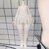 Cute Doll Elastic Jumpsuit White Doll Sleep Clothes for 1/3 1/4 1/6 BJD 30/45/60cm Dolls