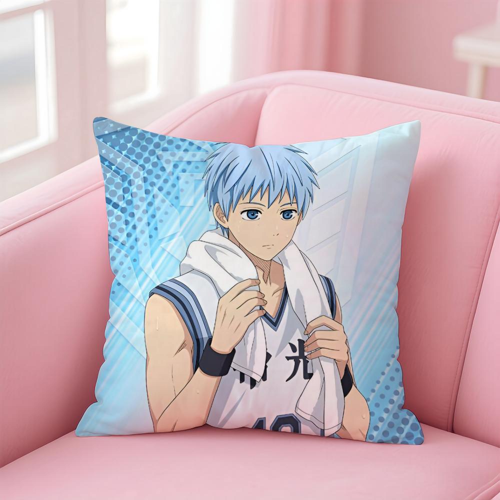 Hot Anime K-Kuroko'S Basketball Cushion Cover Pillowcase Short Plush Invisible Zipper Room Sofa Cushion Cover