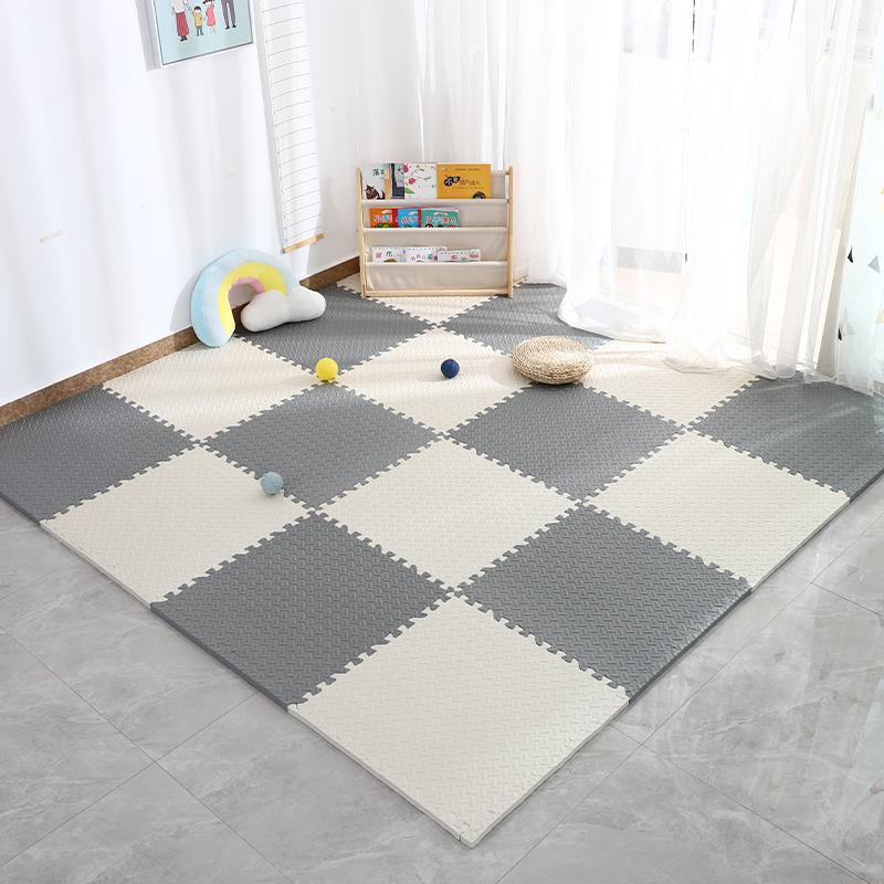 4~20Pcs Puzzle Fitness Mat, Eva Interlocking Foam Floor Tiles for Home Gym, Home Gym Equipment Mat, Non-Slip Floor Mat for Kids 8PCS