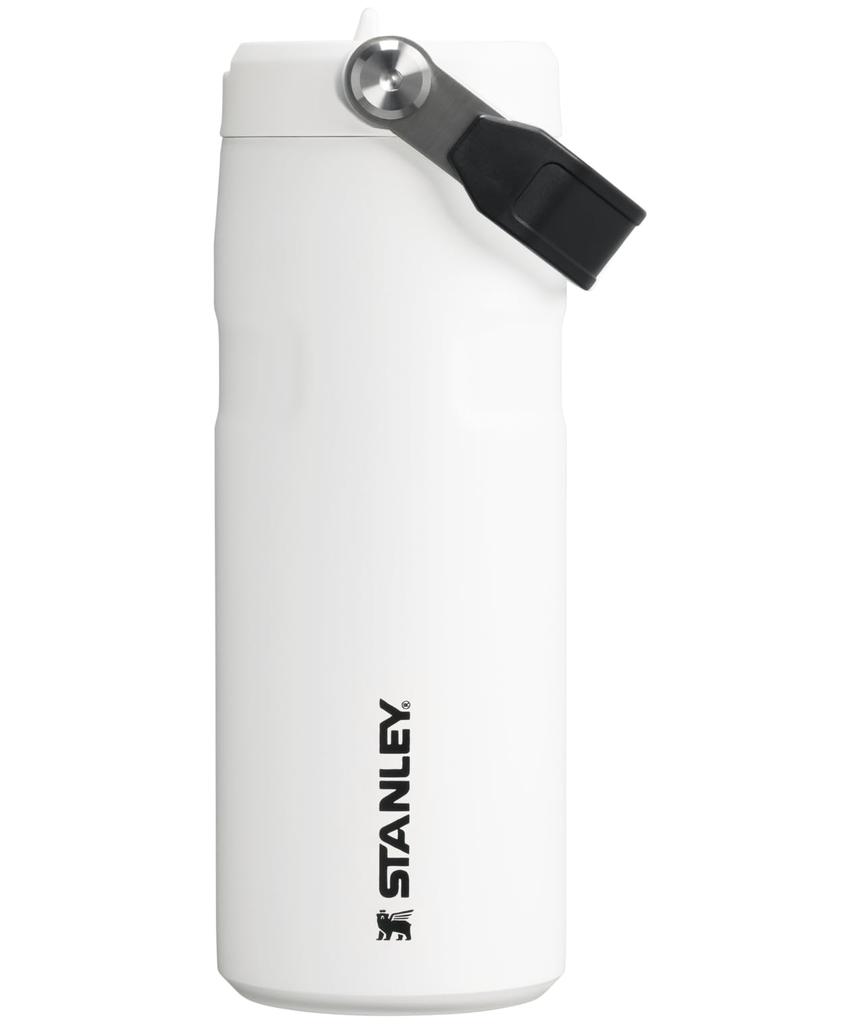 Stanley 1913 Iceflow Flip Straw Vacuum Insulated 16oz 2.0 Bottle, Chalk, 0.47L
