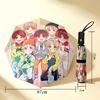 Boys' Circle 8 Ribs 3Fold Black Glue Uv Protection Umbrella Sun Protection Rainproof Compact Folding Umbrella For Travel Daily Use C923743