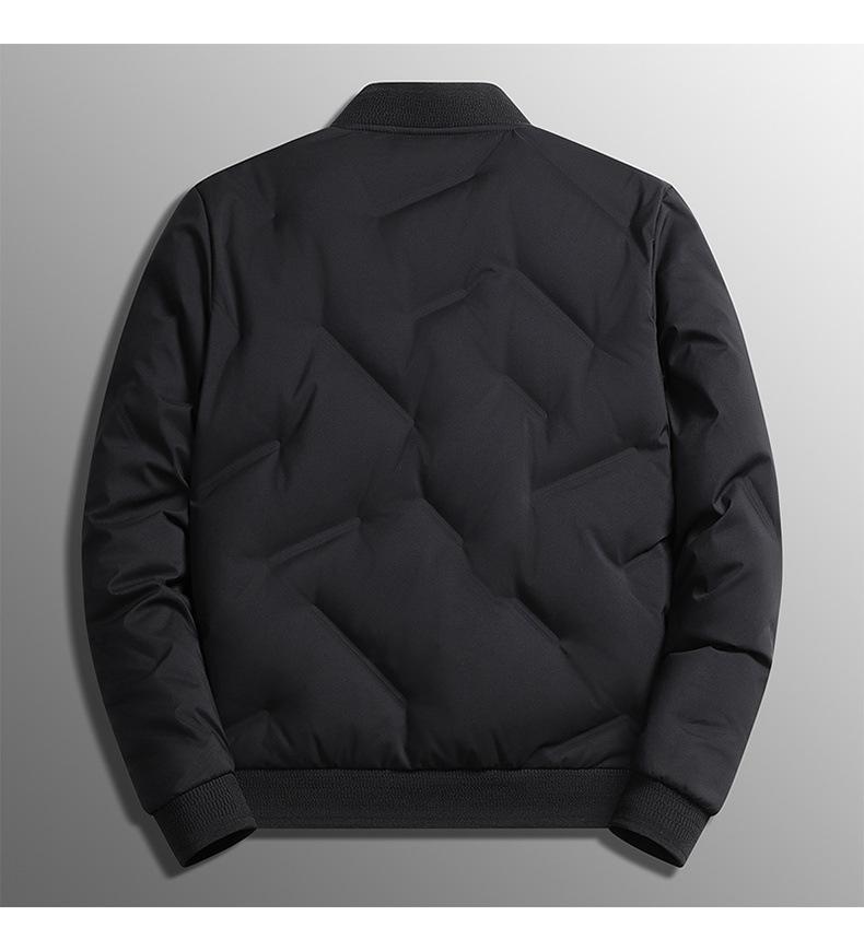 Down Jacket Men's Winter Fashion Baseball Collar Warmth Thickening Section of High-end Casual Comfortable and Versatile Jacket Men