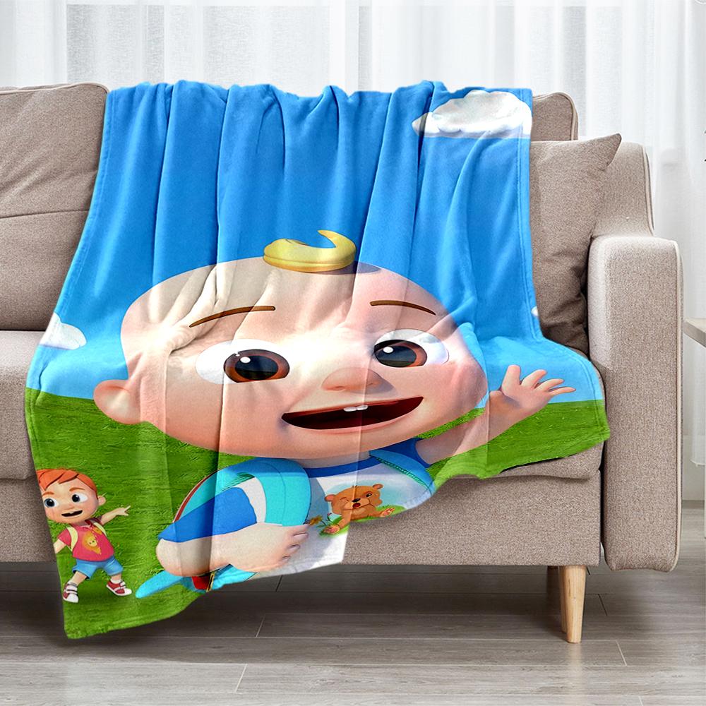 Coperta Stampata a Tema CoComelon - Perfetta per Divano, Letto, Viaggi e Uso Esterno | Lavabile in Lavatrice, Accogliente e Durevole.