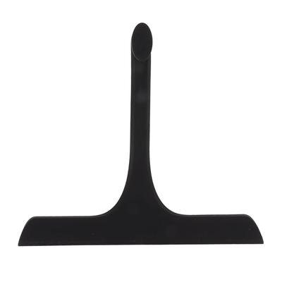 Glass Wiper with Non Slip Handle Silicone Window Cleaner Squeegee for Bathroom Windows Kitchen Mirror Black
