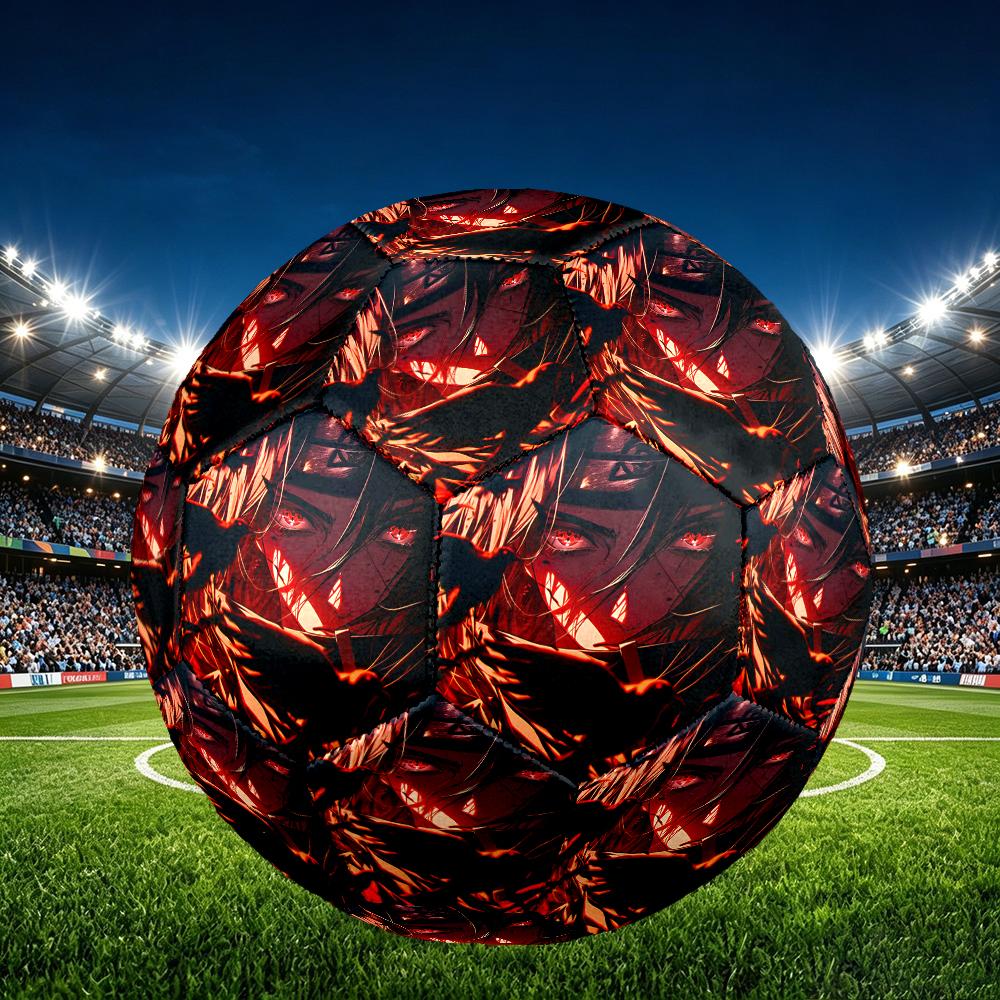 1pc Game Role Naruto Pattern Football, Size 5 Soccer Ball Outdoor Athletic Training Ball, Unique Style, Exquisite Holiday Gift