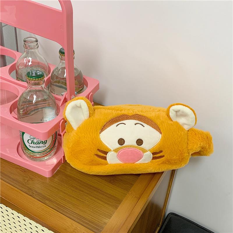 

Cute Cartoon Plush Anime Pencil Case Kawaii Plush Doll Bag Multifunctional Large Student Capacity Stationery Bag Supplies