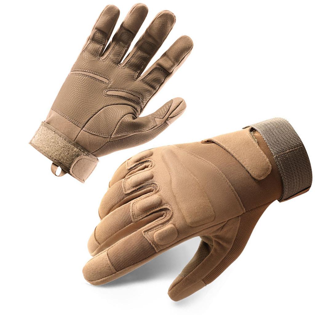 Protective Gloves Full Finger M Size Microfiber Leather Breathable Wind Proof Riding Gloves for Outdoor Training