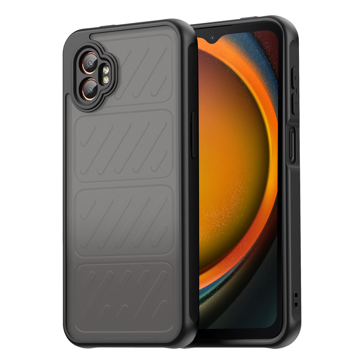 

Для Samsung Galaxy XCover7 Pro Чехол Ударопрочный Подушки безопасности Матовый Полупрозрачный ПК+ТПУ Чехол на заднюю панель телефона Black