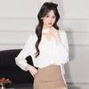 Elegant Satin V-Neck Blouse for Women